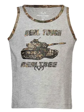 Realtree Camouflage TODDLER "Real Tough" Sabre Tank Logo Tank Top T-Shirt