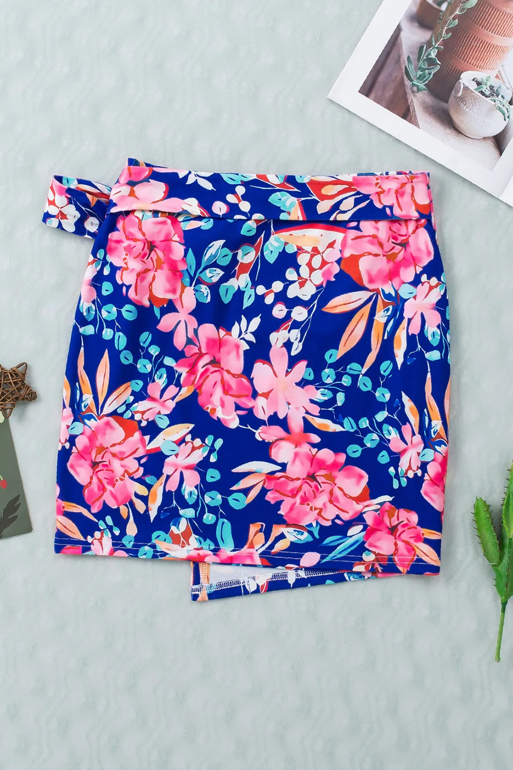 🌺 Floral Tied Mini Skirt 🌺