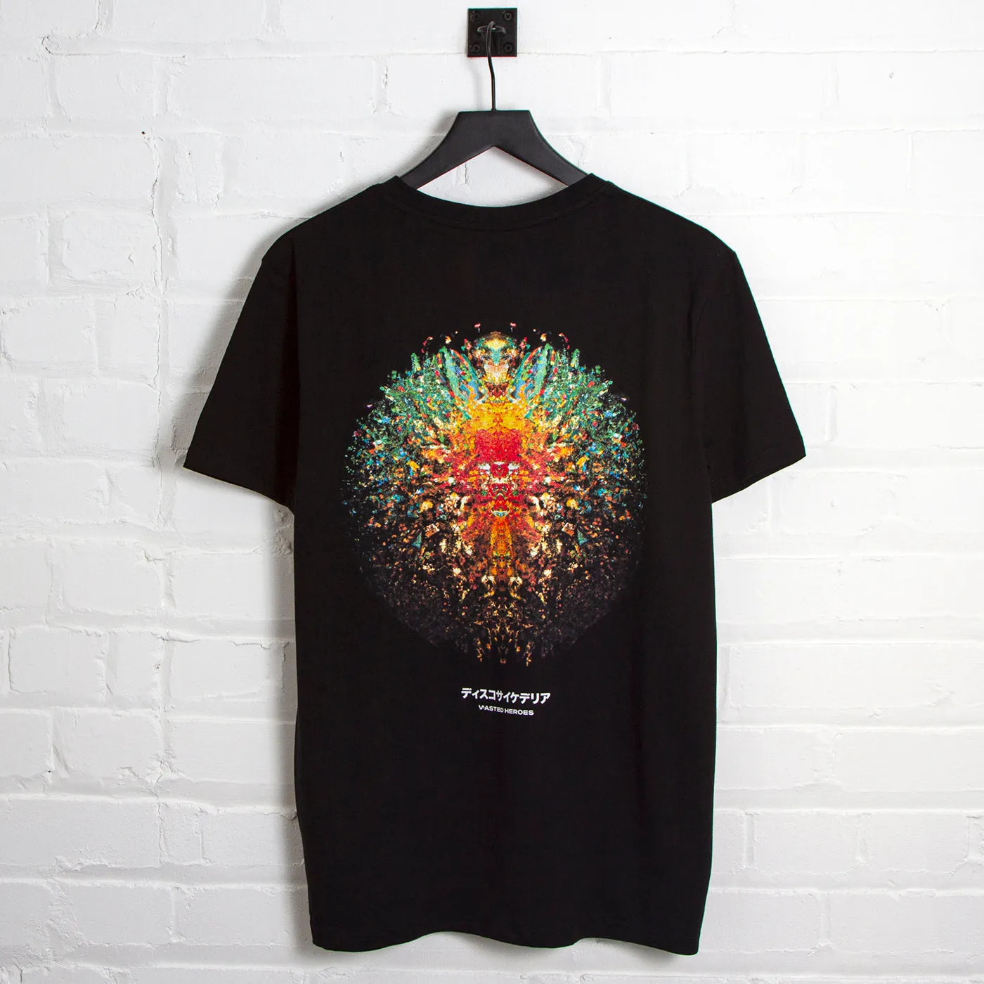 021 Disco Psychedelia Back Print - Tshirt - Black