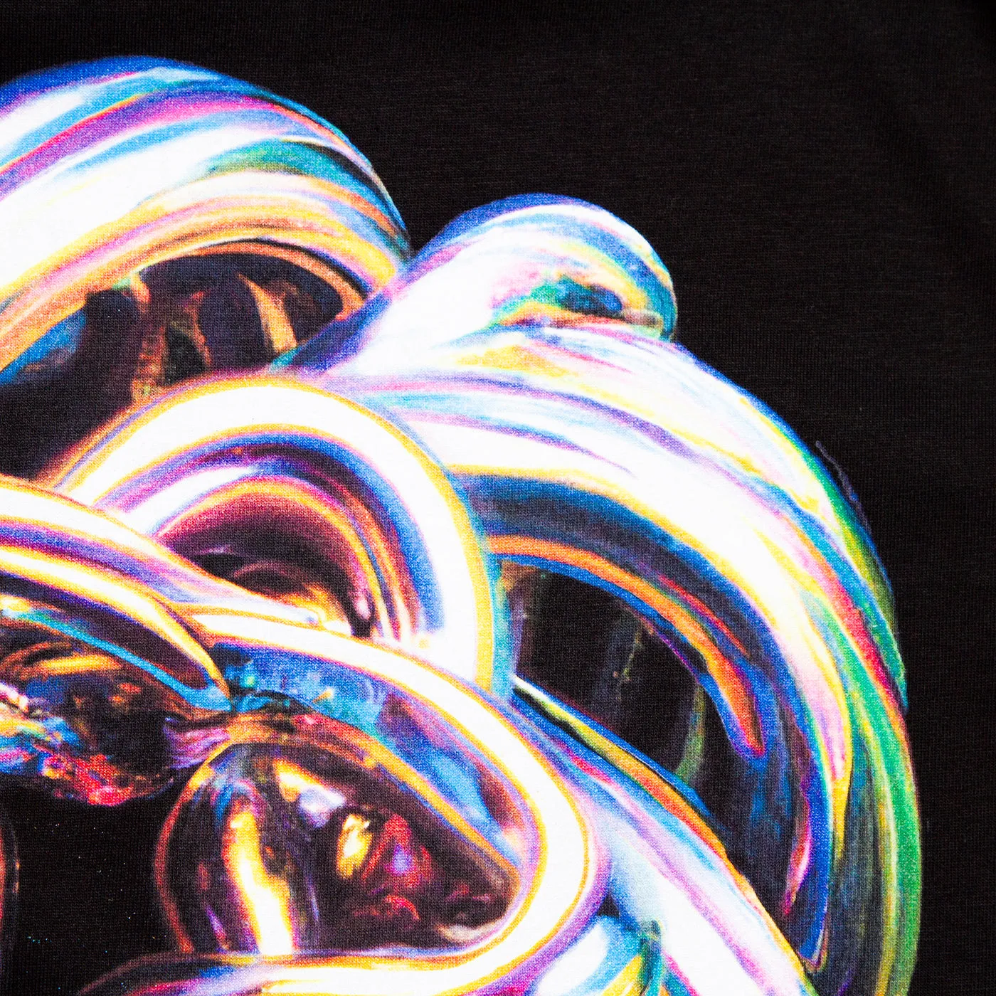 025 Disco Psychedelia Back Print - Tshirt - Black