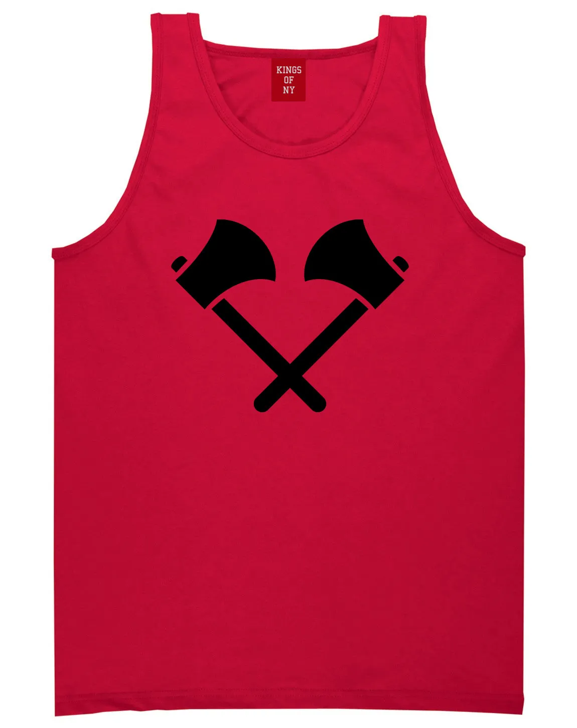 2 Ax Fireman Logo Mens Tank Top Shirt