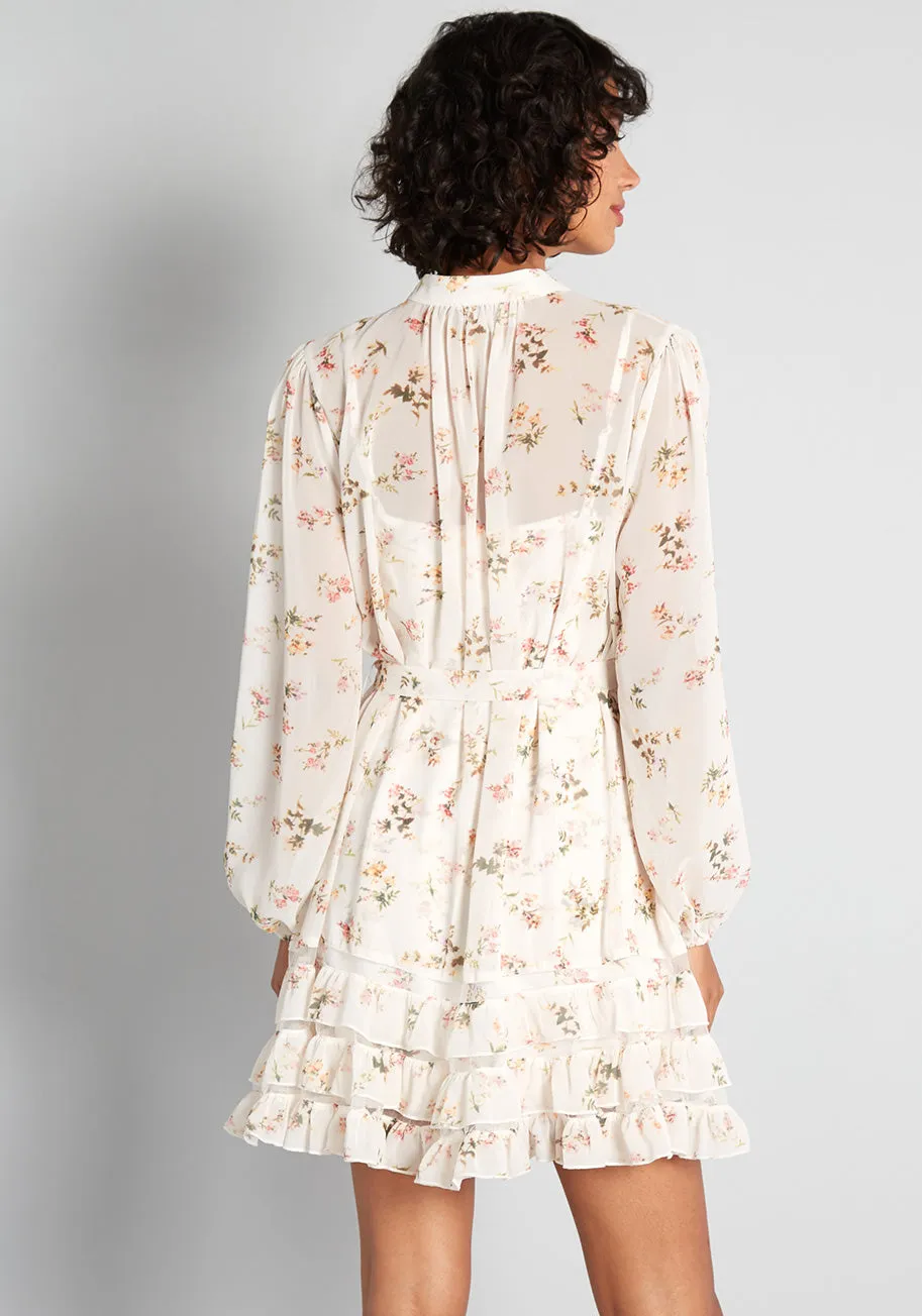 A Blooming Romance Mini Dress