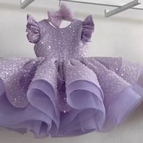 A Princess Dress for Little Girls Whimsical Dream Dress for Little Girls The Perfect Blend of Sequins and Tulle