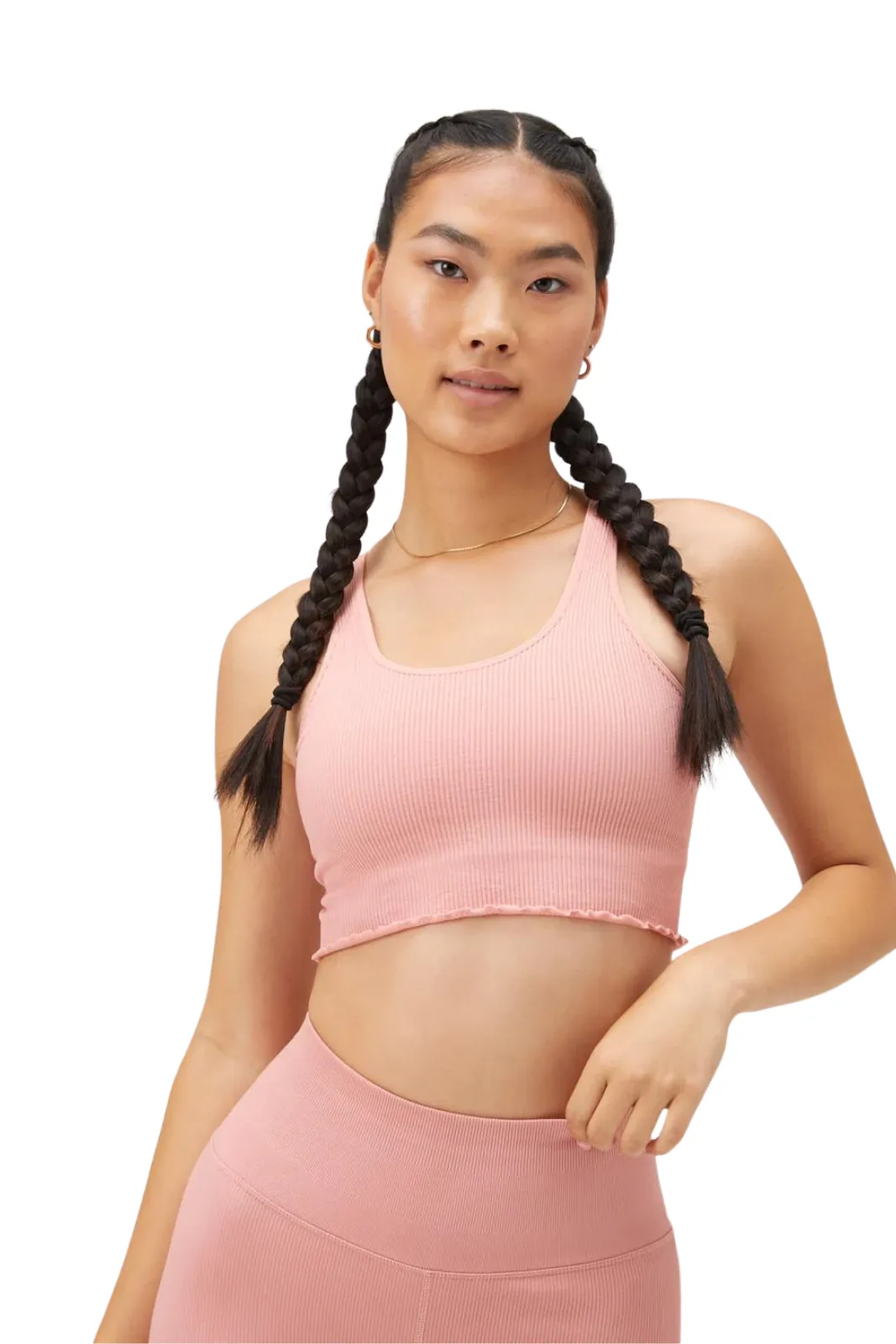 Amor Crop Tank, Rose