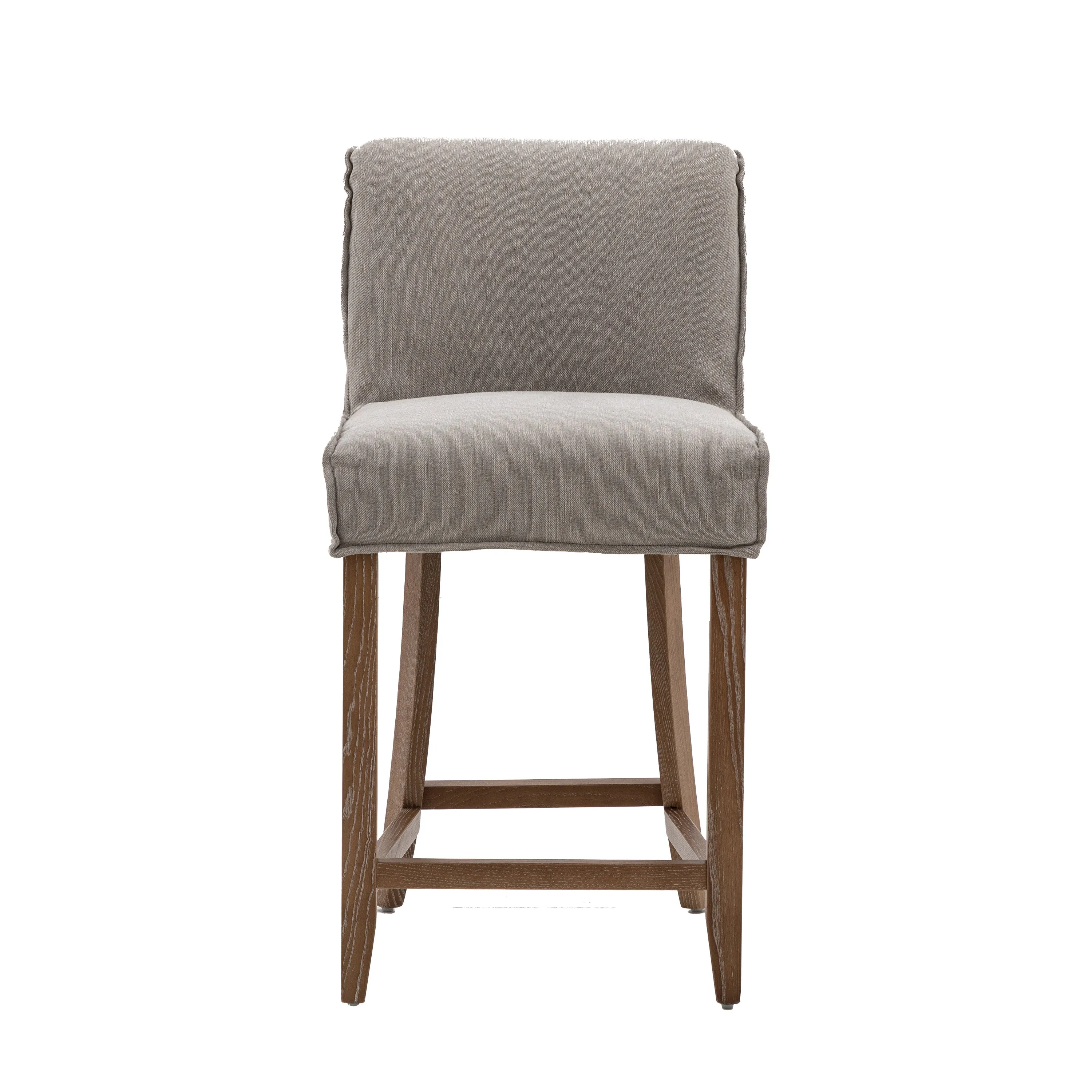 Amos Tarnby Bar Stool Grey Linen (2pk)