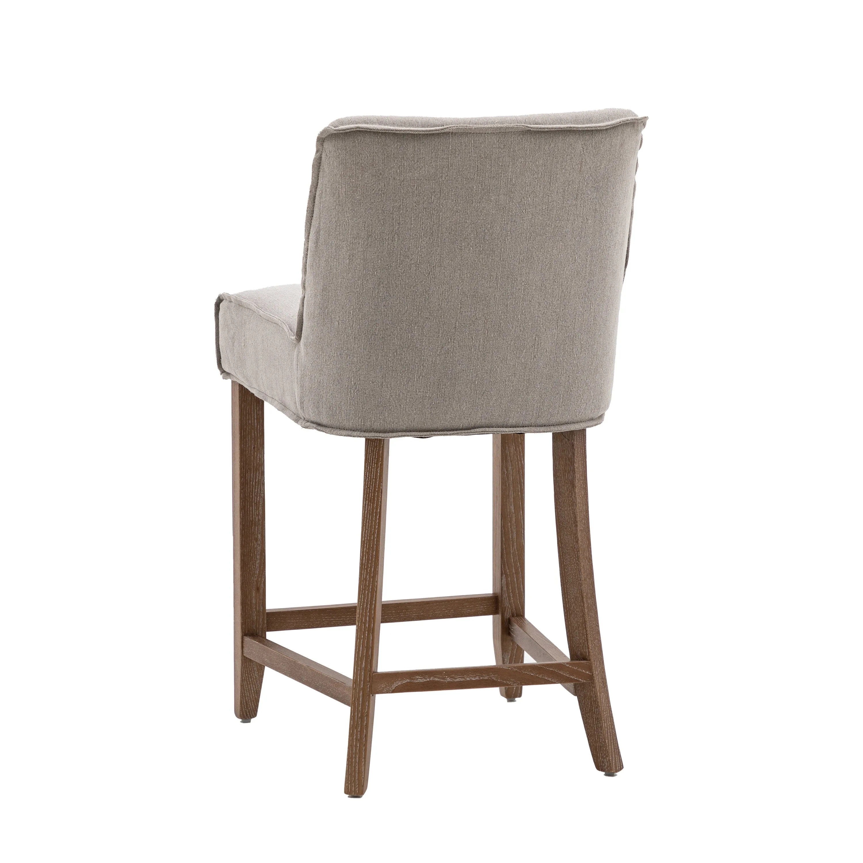 Amos Tarnby Bar Stool Grey Linen (2pk)