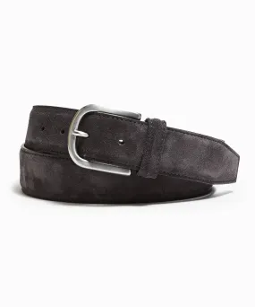 Anderson's Suede Belt in Charcoal