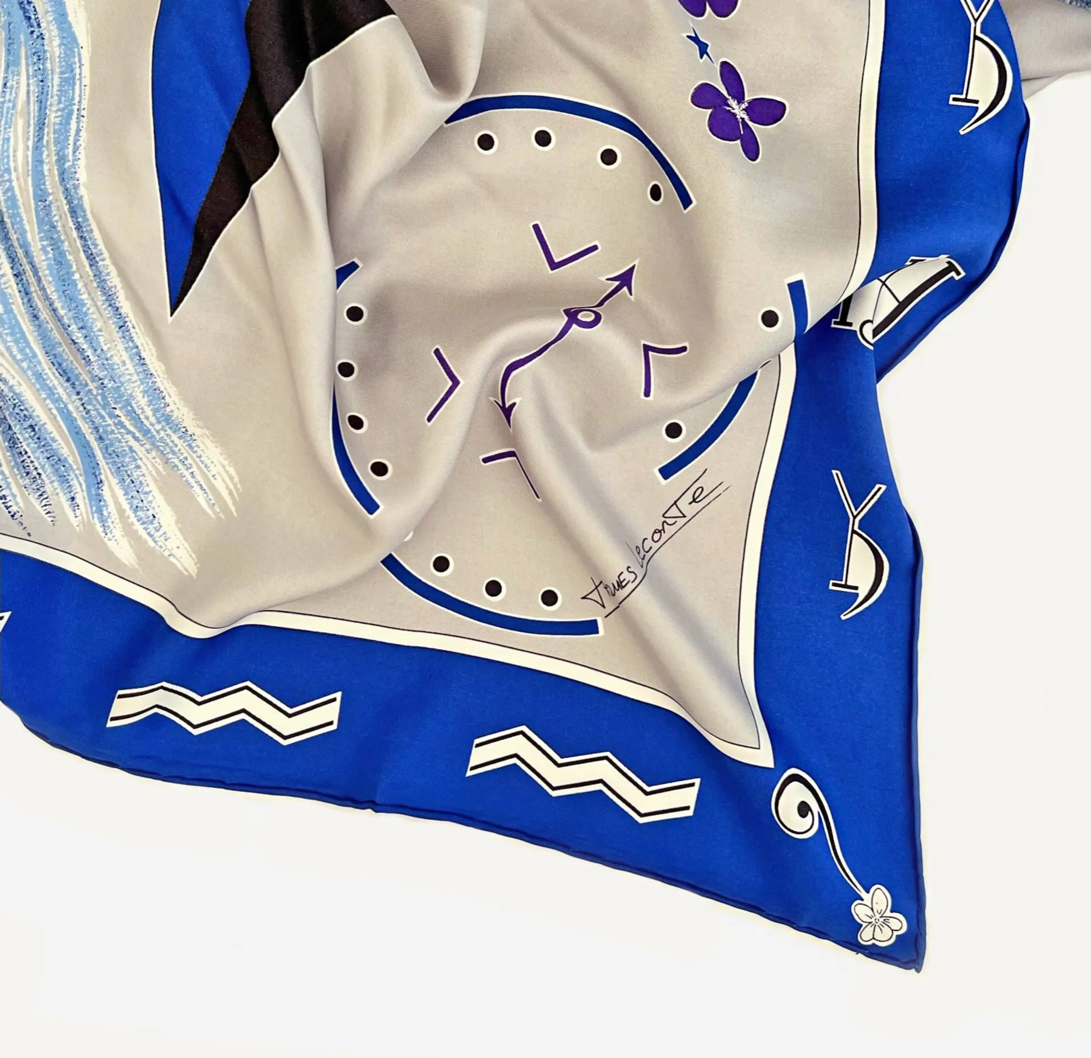 AQUARIUS SILK SCARF - JACQUES LECONTE