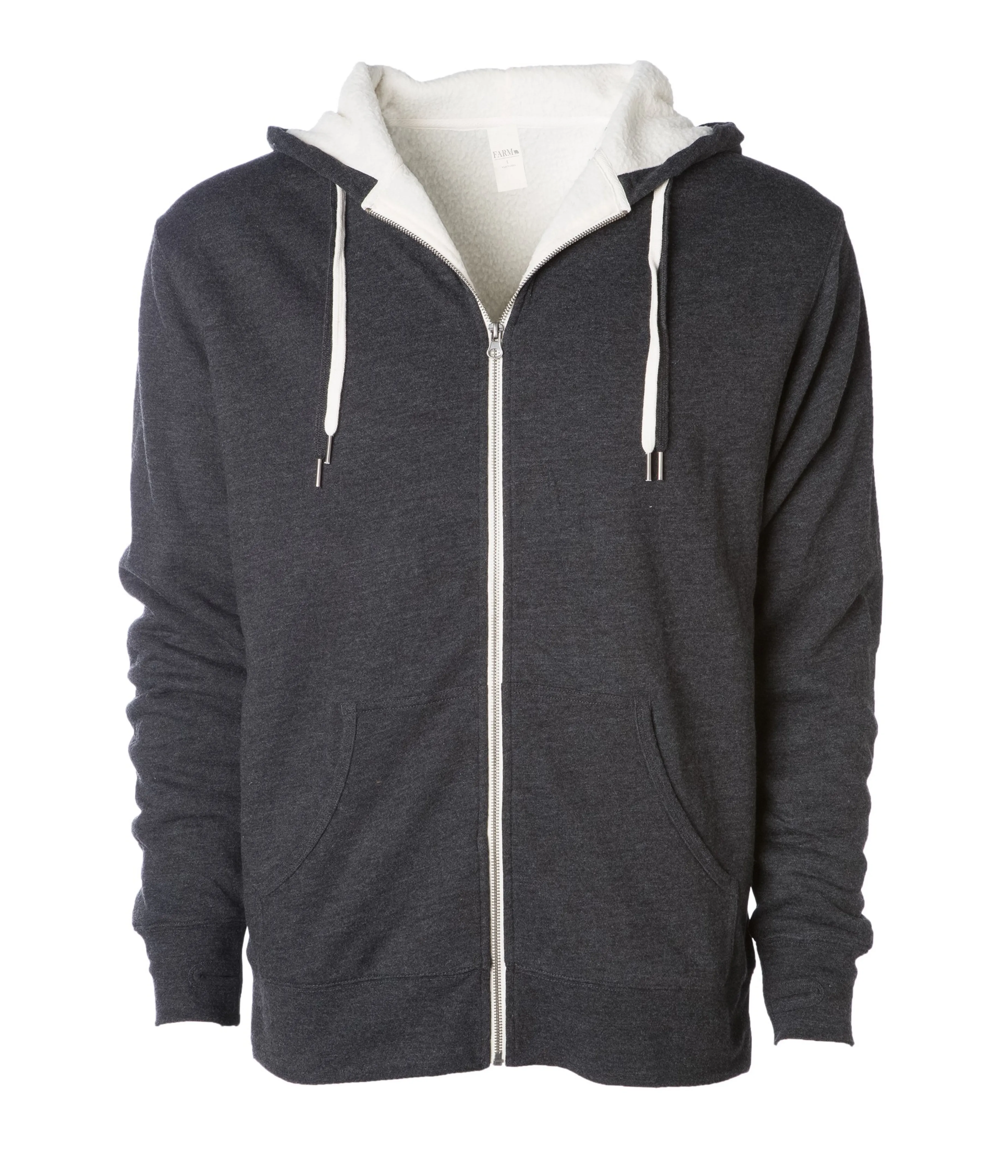 Backroads Sherpa Lined Heather Full Zip Hoodie