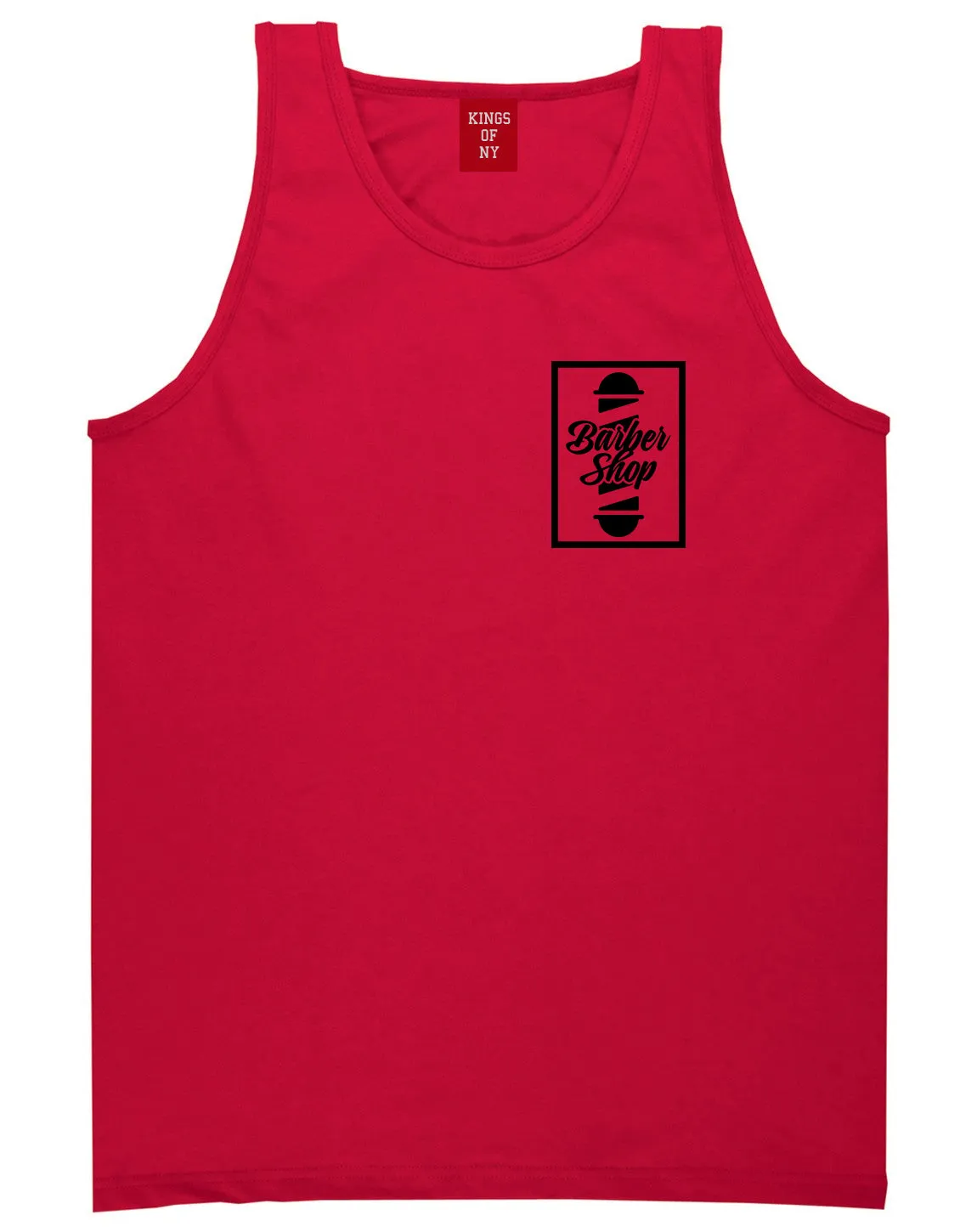 Barbershop Pole Chest Mens Tank Top Shirt