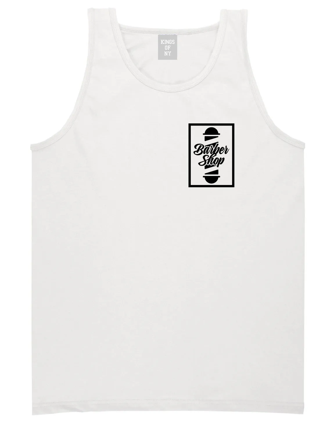 Barbershop Pole Chest Mens Tank Top Shirt