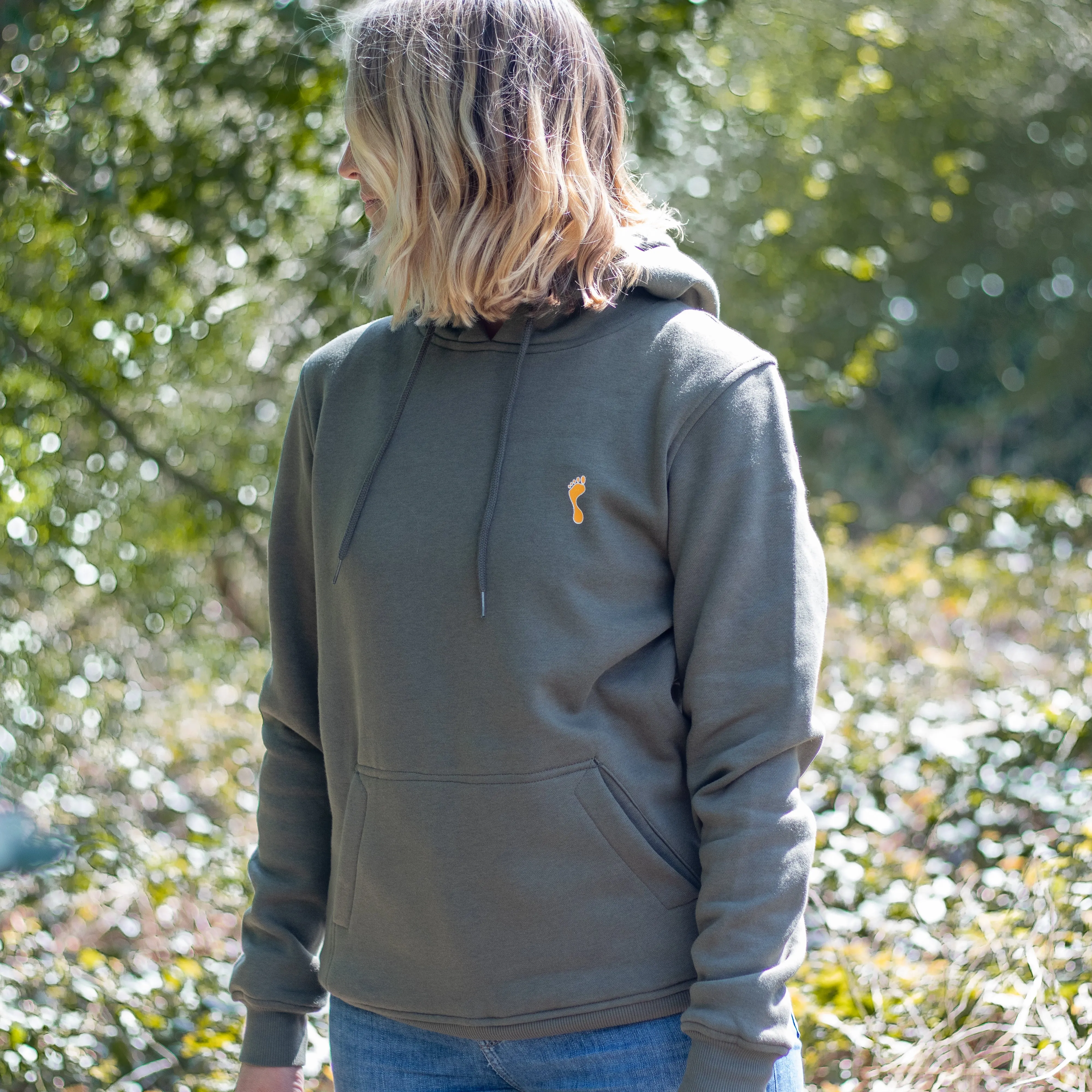 Barefoot Junkie Explore Hoodie Olive (Unisex Fit)