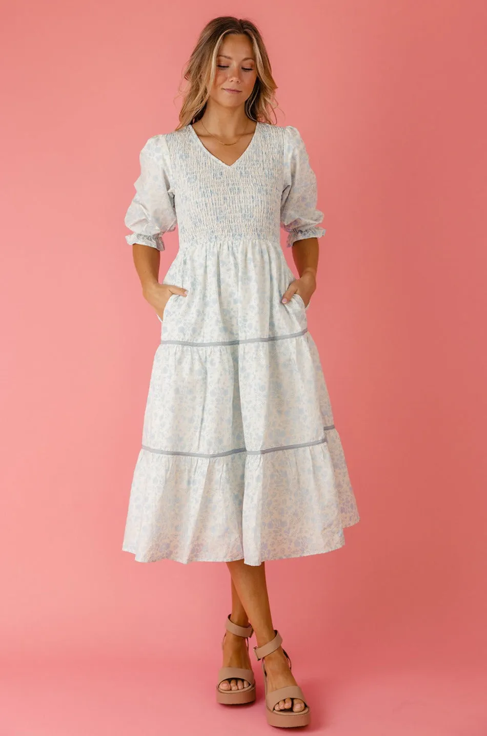 Beautiful Days Smocked Midi