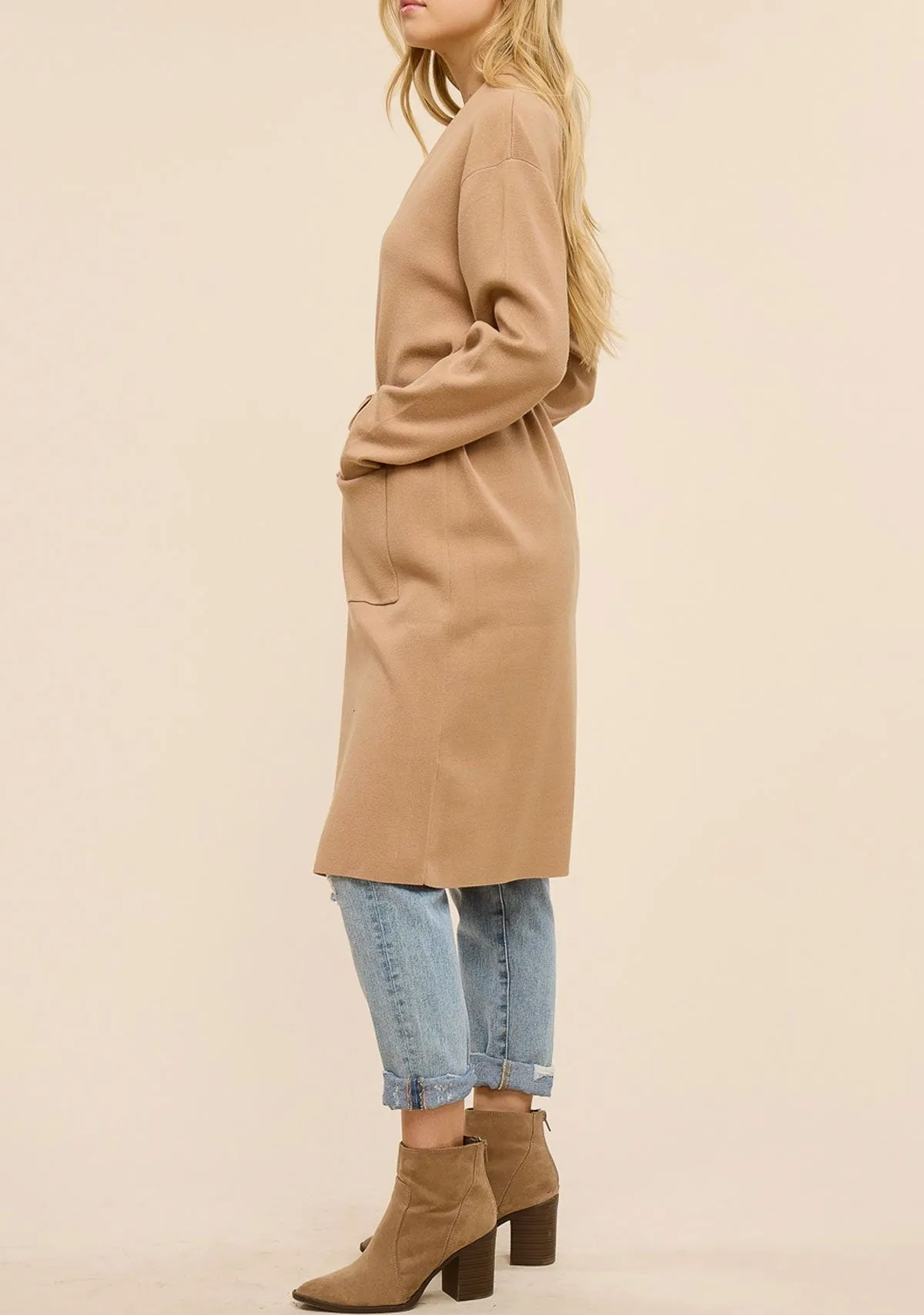 Belted Sweater Coat