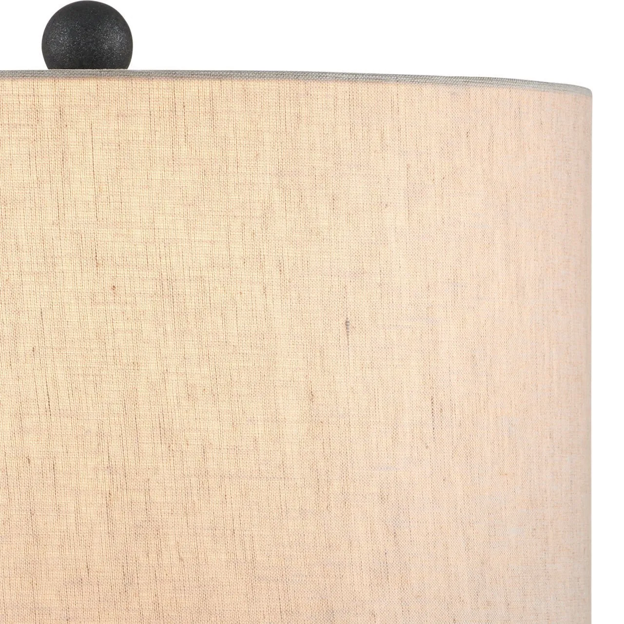 Black Squashed Table Lamp