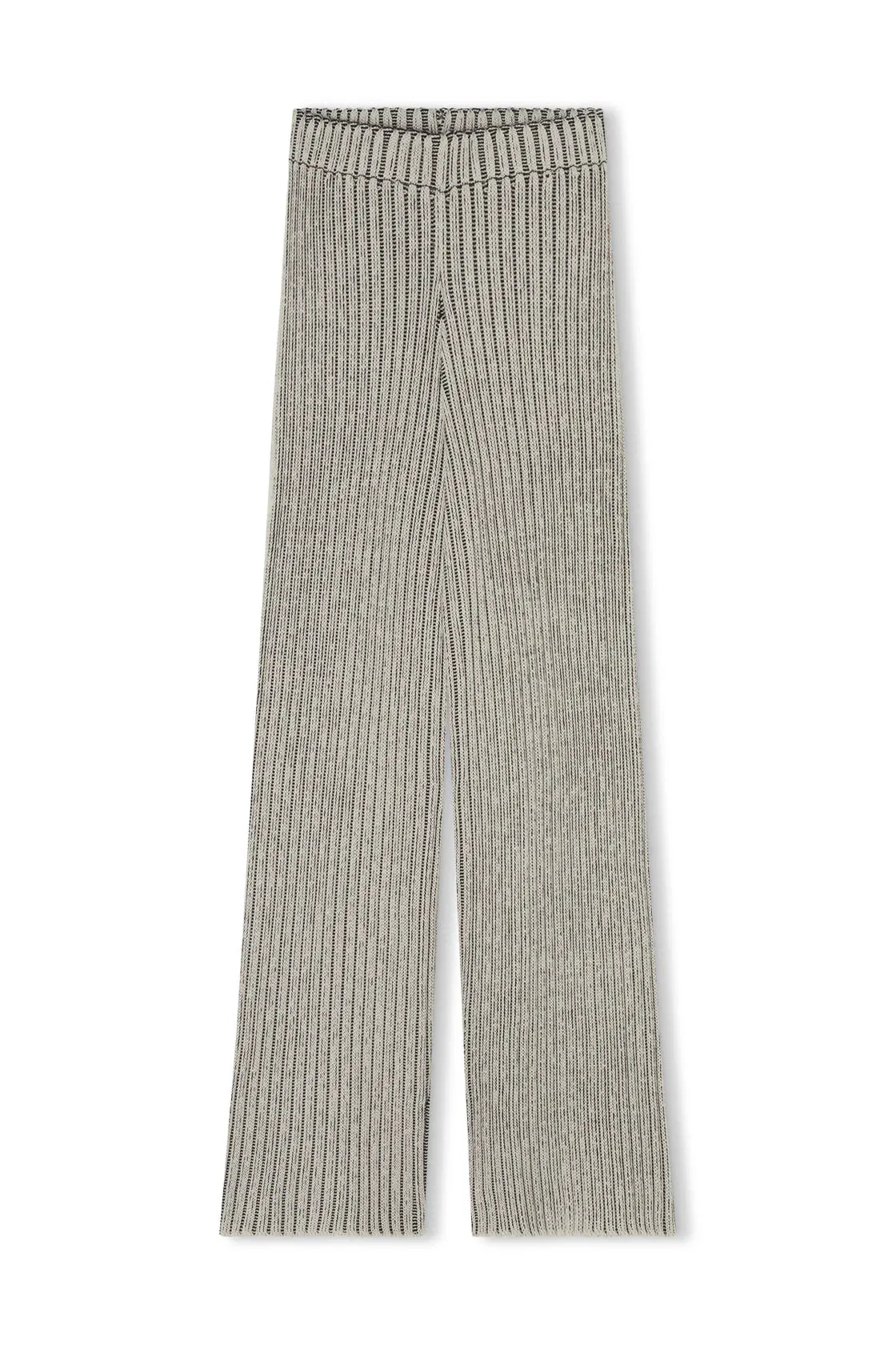 Black Stripe Chunky Knit Pant