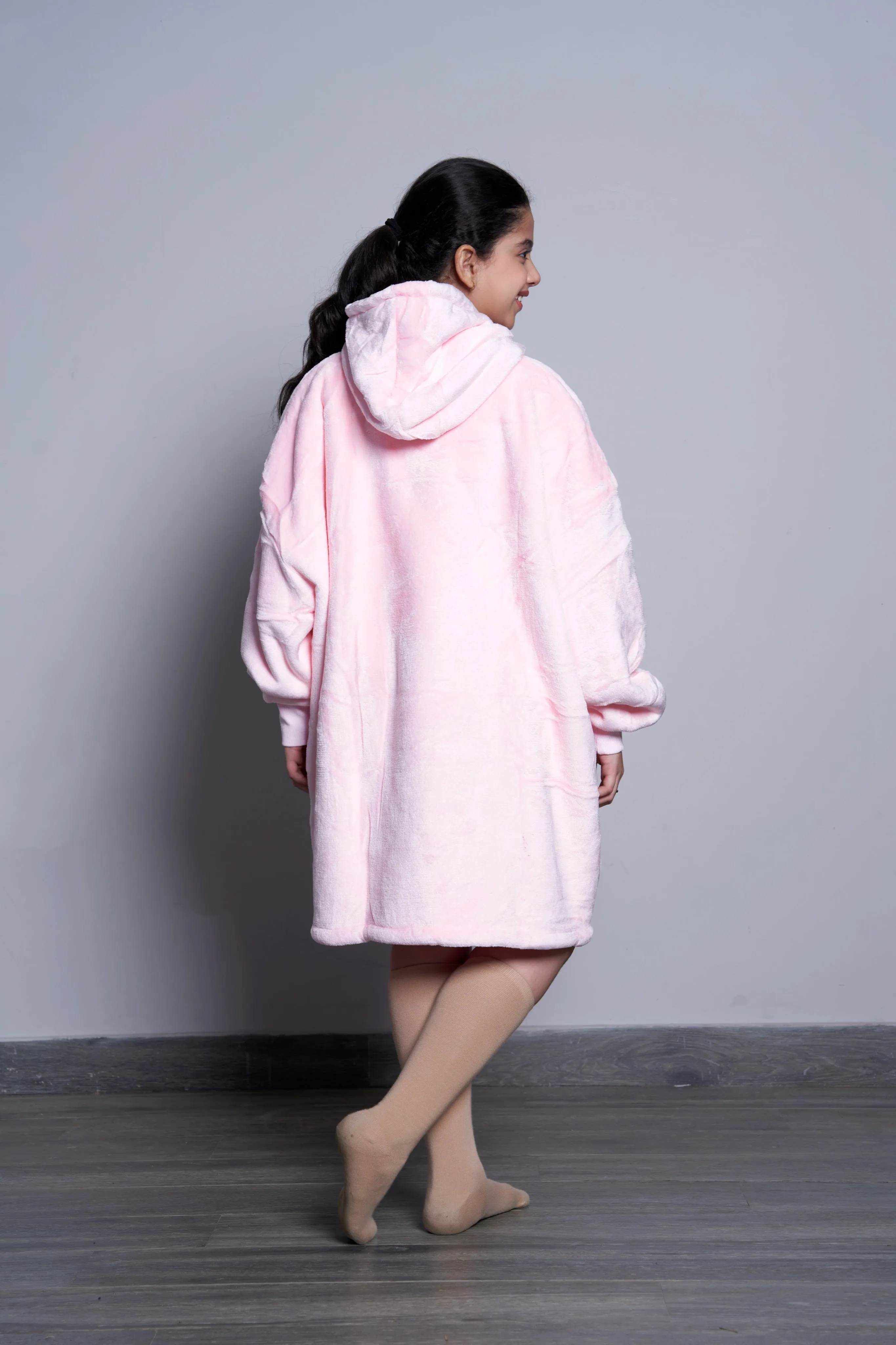 Blush Pink - Hoodie Blanket - Junior Series