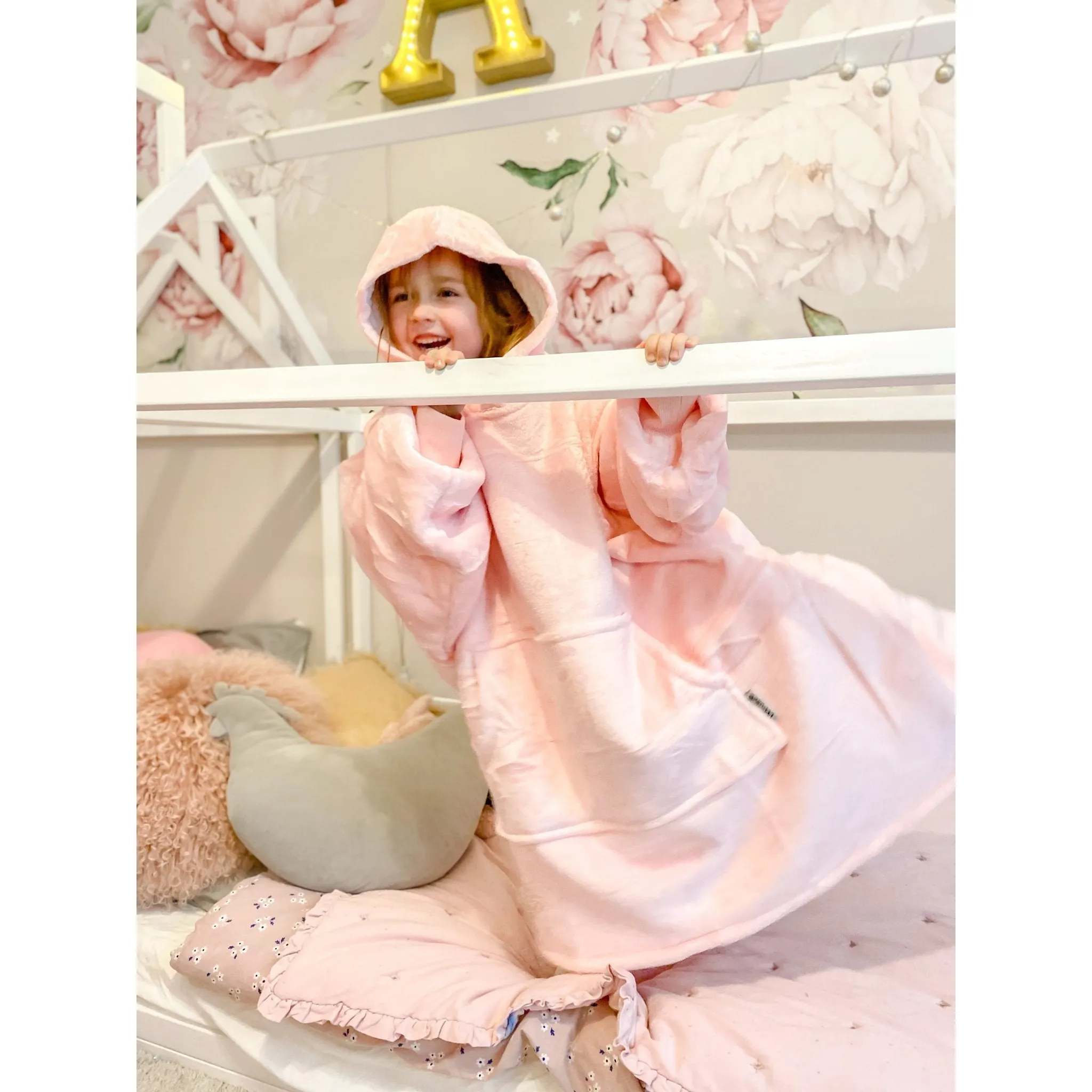 Blush Pink - Hoodie Blanket - Junior Series