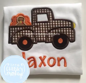 Boy Shirt - Truck with Turkey