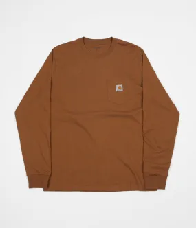 Carhartt Long Sleeve Pocket T-Shirt - Hamilton Brown