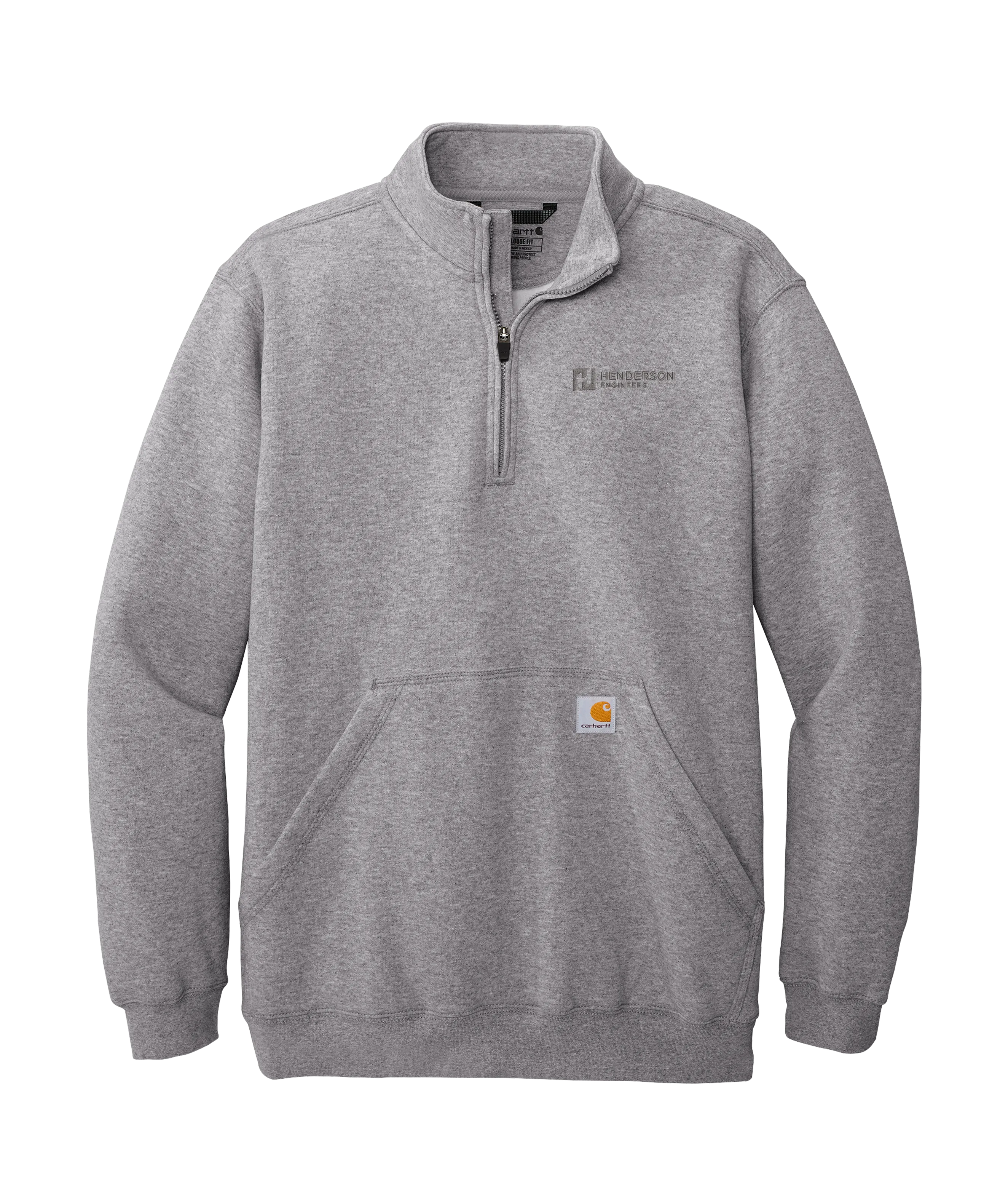 Carhartt® Midweight 1/4-Zip Mock Neck Sweatshirt