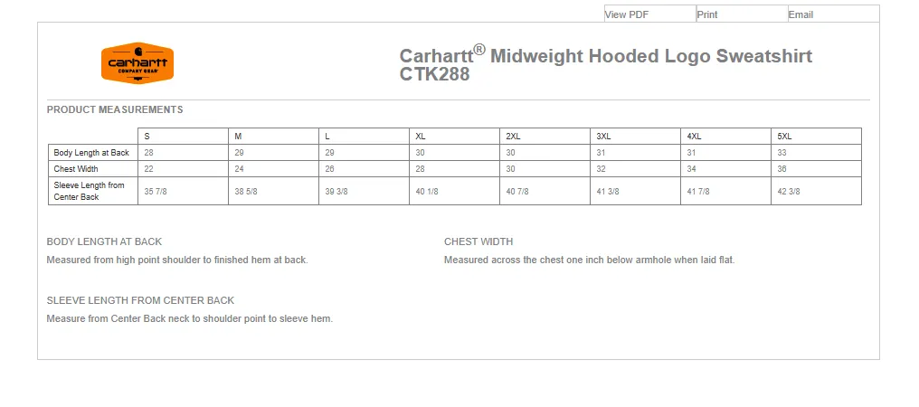 Carhartt Midweight Hooded Pullover Sweatshirt Mechanicsville Hornets