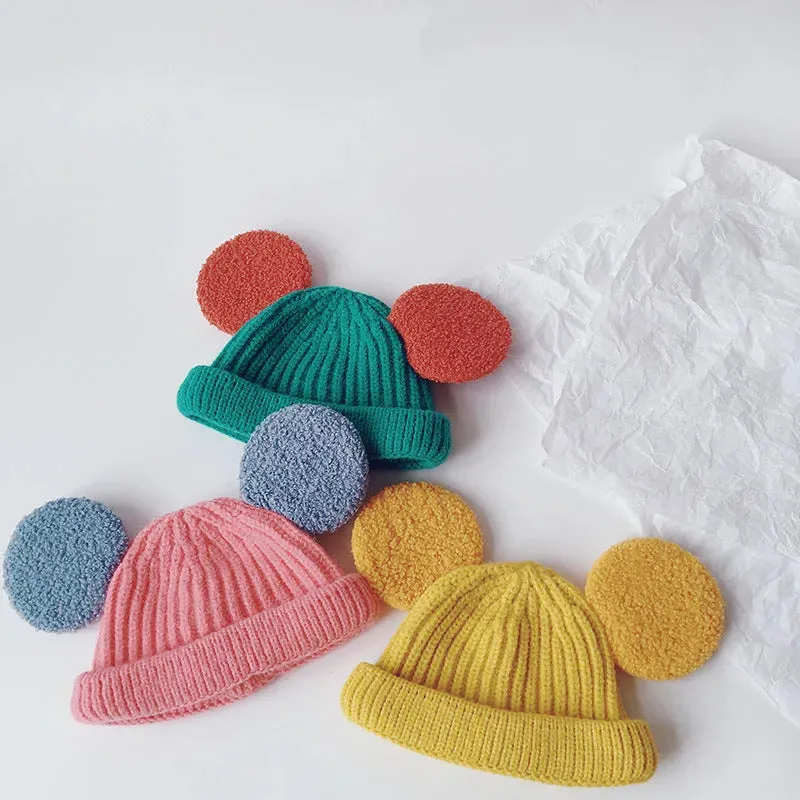 Cartoon Big Ears Children Woolen Beanie Cap