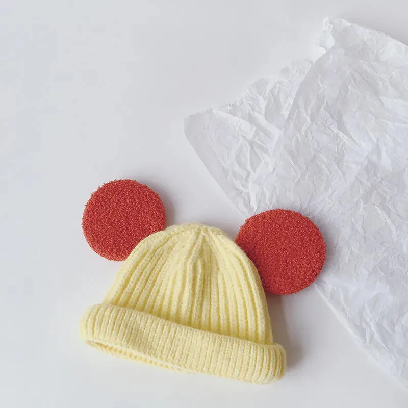 Cartoon Big Ears Children Woolen Beanie Cap