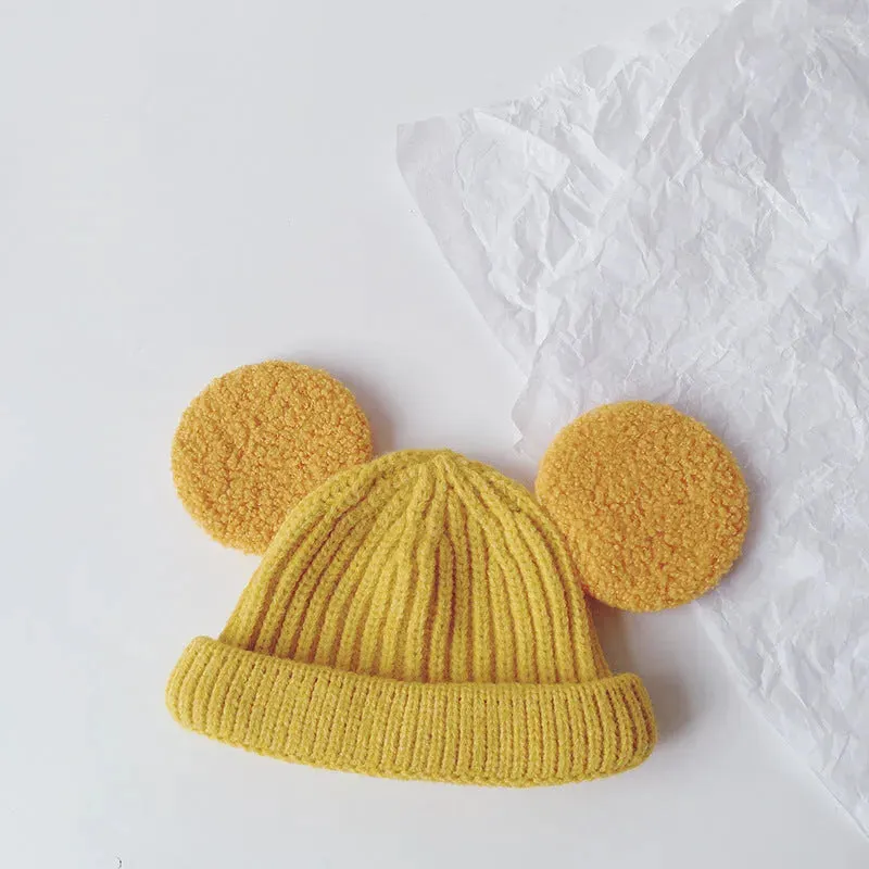 Cartoon Big Ears Children Woolen Beanie Cap