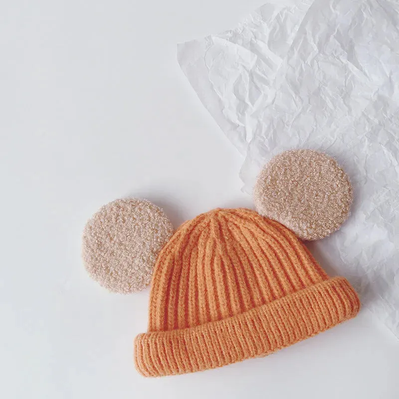 Cartoon Big Ears Children Woolen Beanie Cap