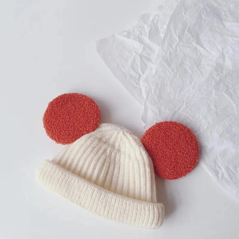 Cartoon Big Ears Children Woolen Beanie Cap