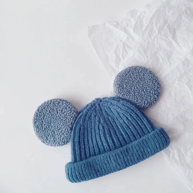 Cartoon Big Ears Children Woolen Beanie Cap