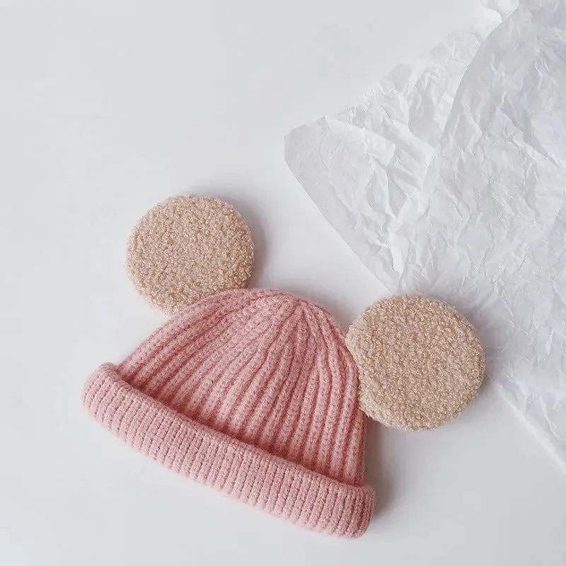 Cartoon Big Ears Children Woolen Beanie Cap