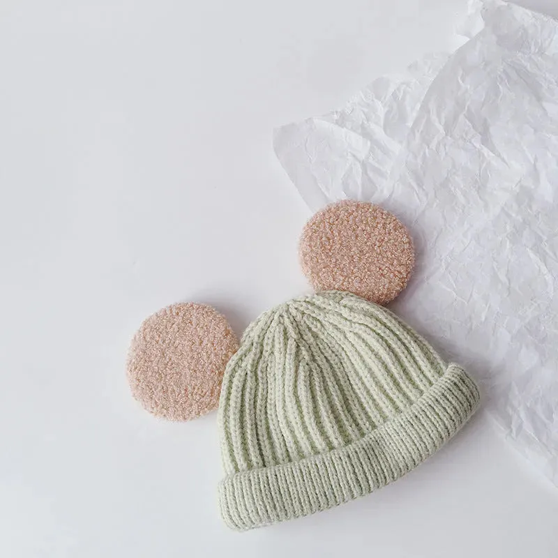 Cartoon Big Ears Children Woolen Beanie Cap