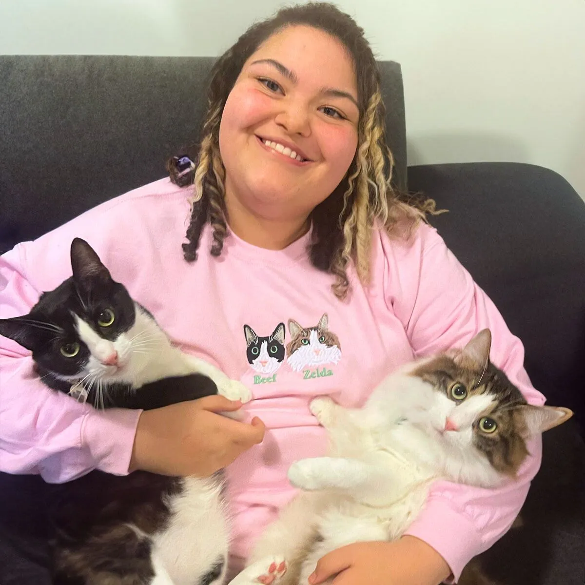 Cat Lover’s Favorite: Crewneck Sweatshirt & Hoodie Combo