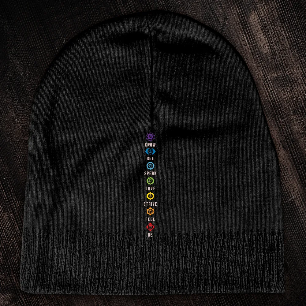 Chakra List Tantric Hinduism Beanie