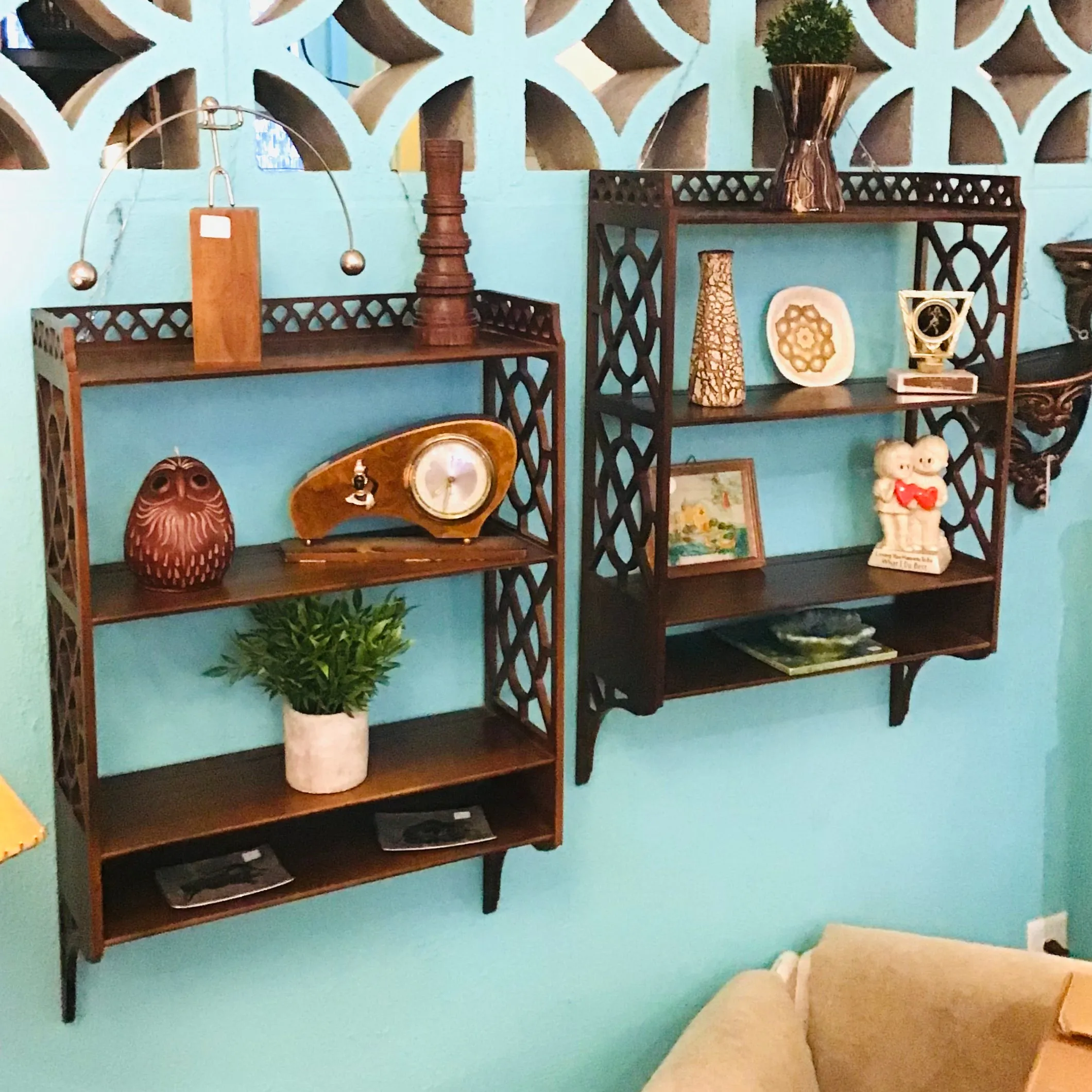 Chippendale Style Wall Shelves