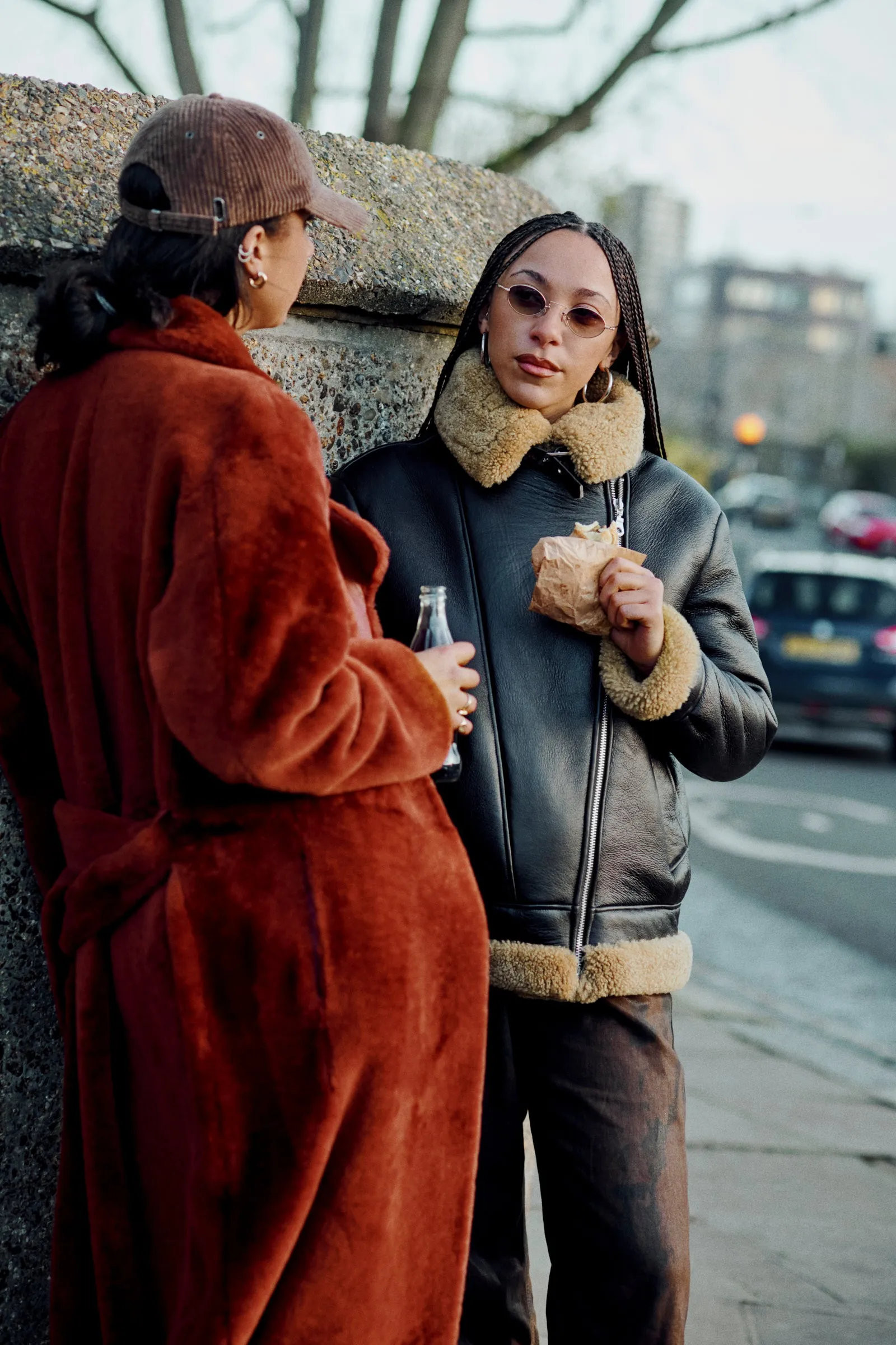 Chocolate/Ginger Aviator Jacket