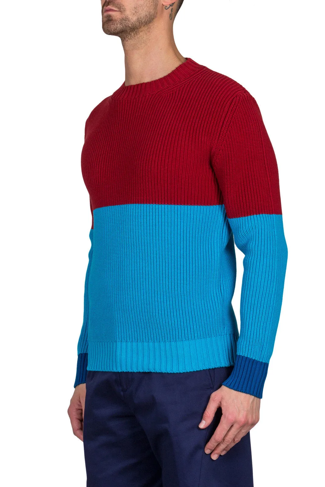 Chunky Stitch Cotton Knit Jumper