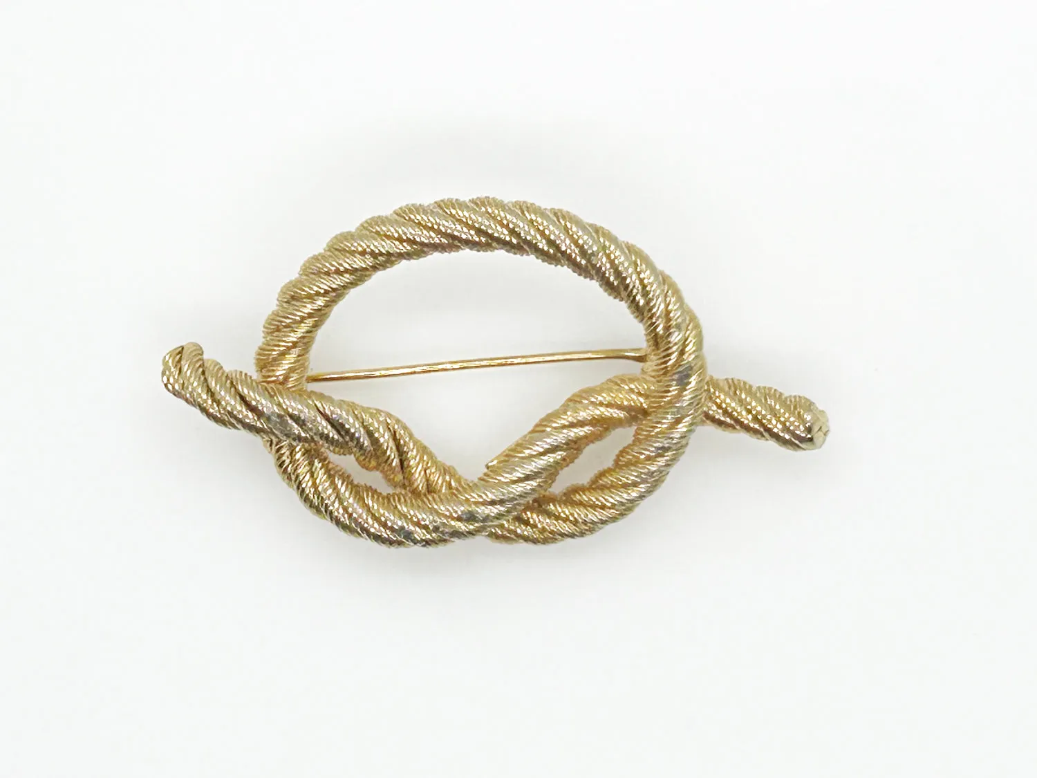 Classic Vintage Golden Knot Brooch