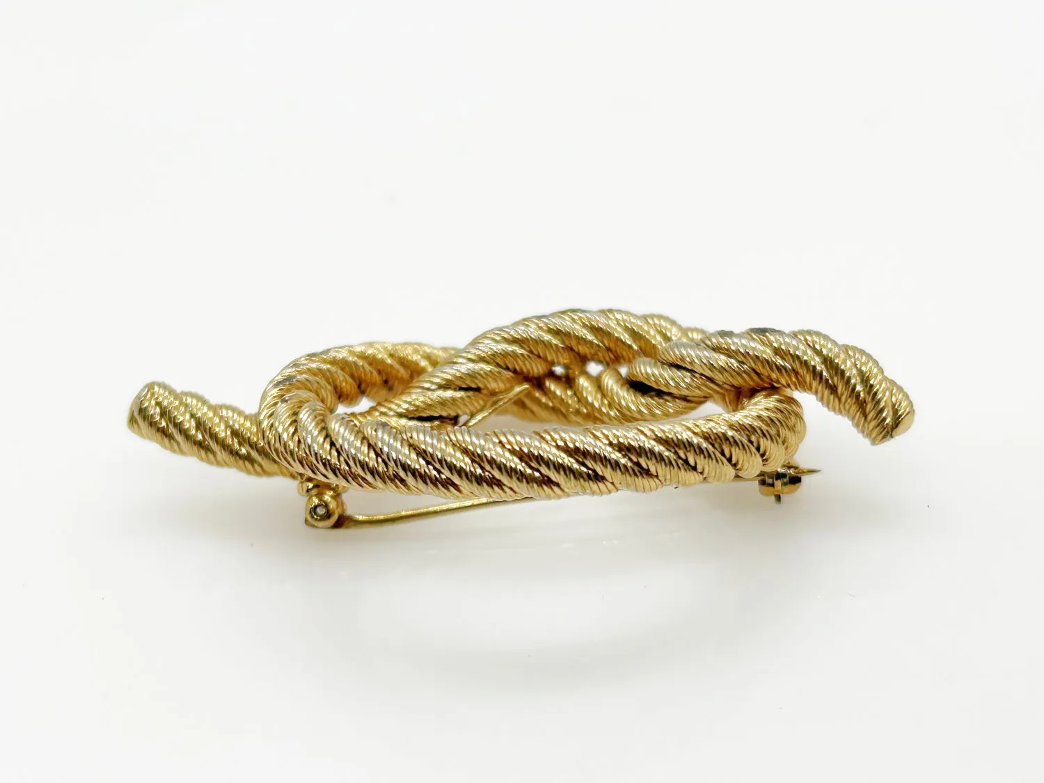 Classic Vintage Golden Knot Brooch