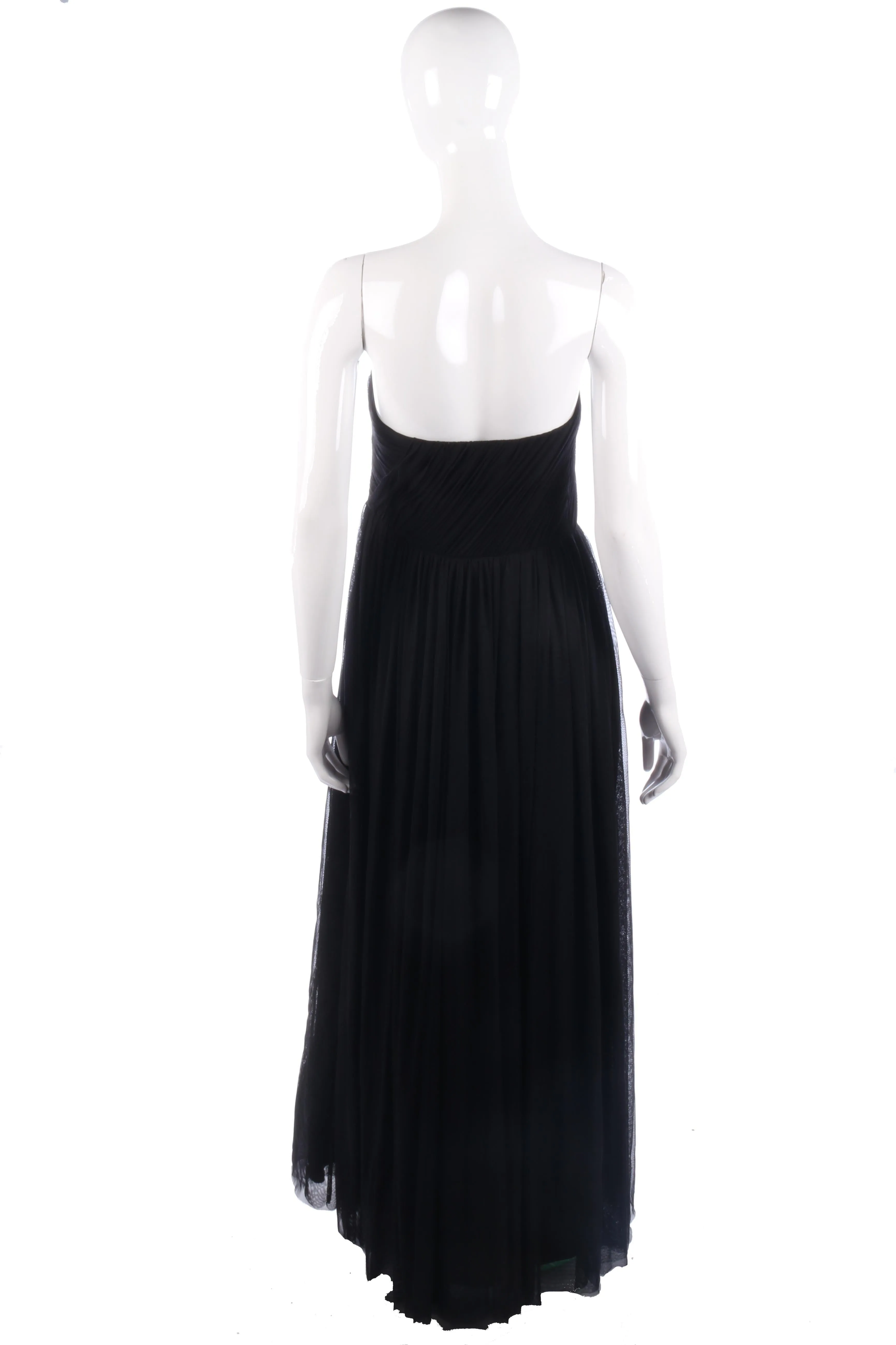 Coast black strapless dress size 12