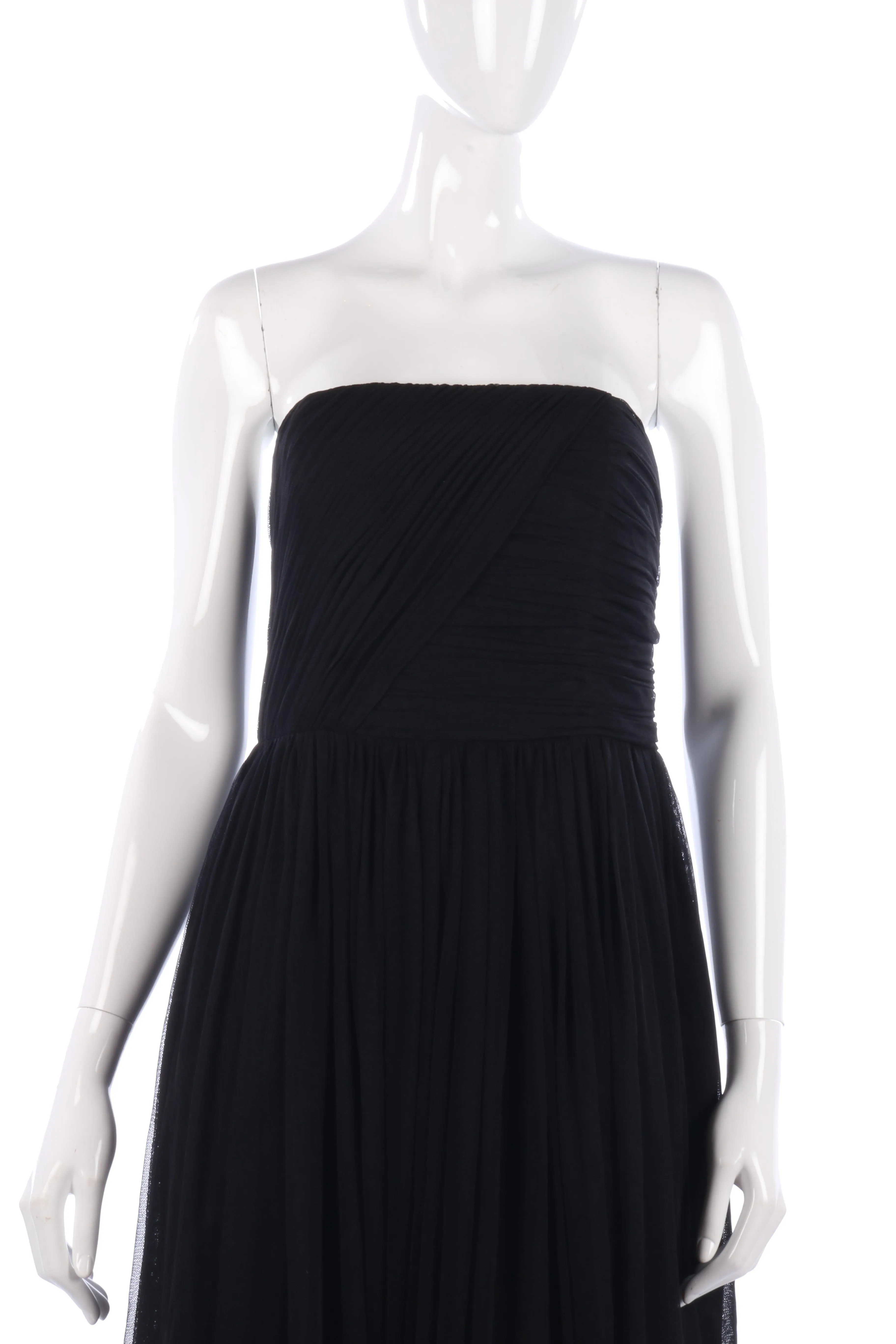 Coast black strapless dress size 12