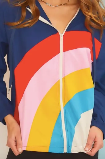 Colour Block Wind Breaker