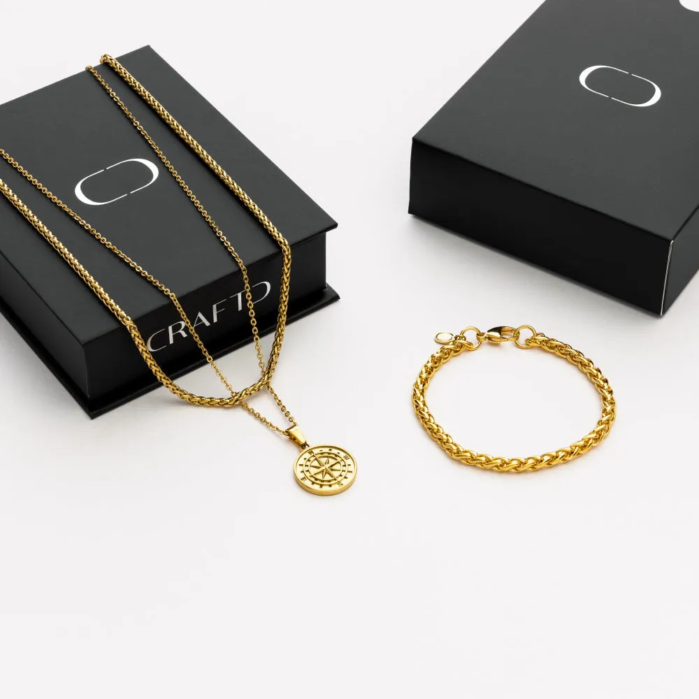 Compass Gift Set (Gold)