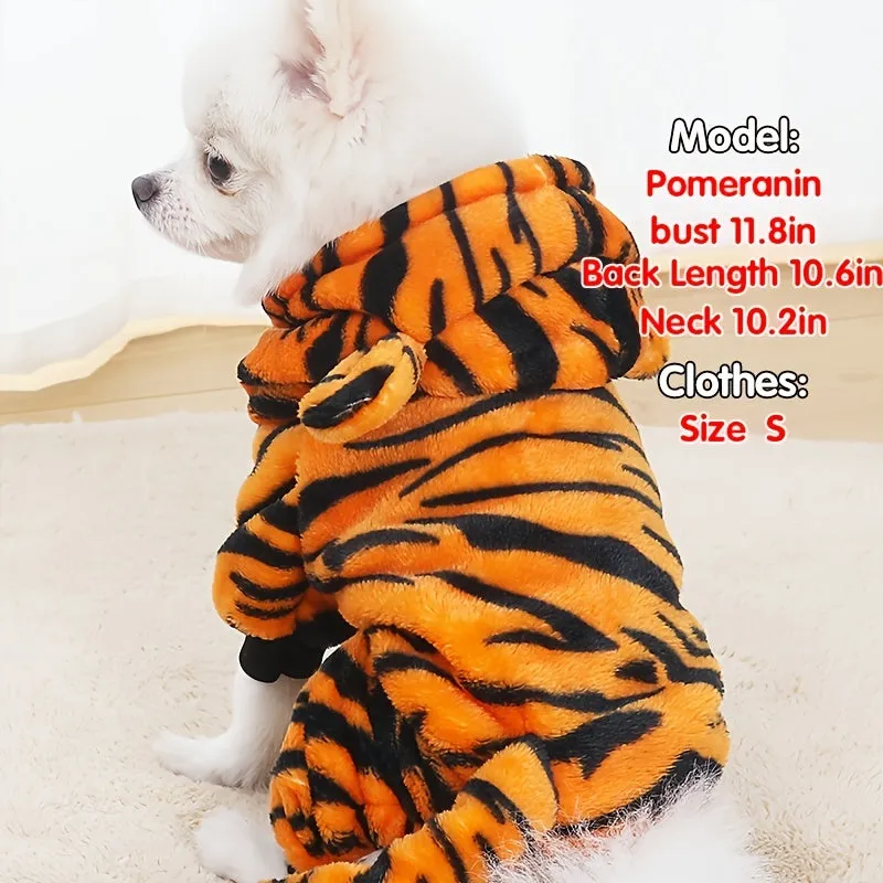 Cozy Winter Pet Hoodie for Small and Medium Pets