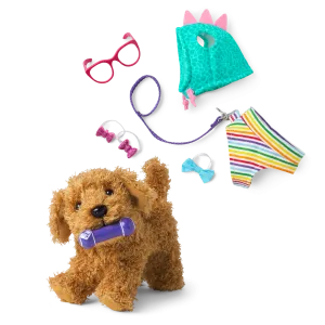 Daffodil Doodle™ Dog for 18-inch Dolls & Fancy Pet Fashion Accessories