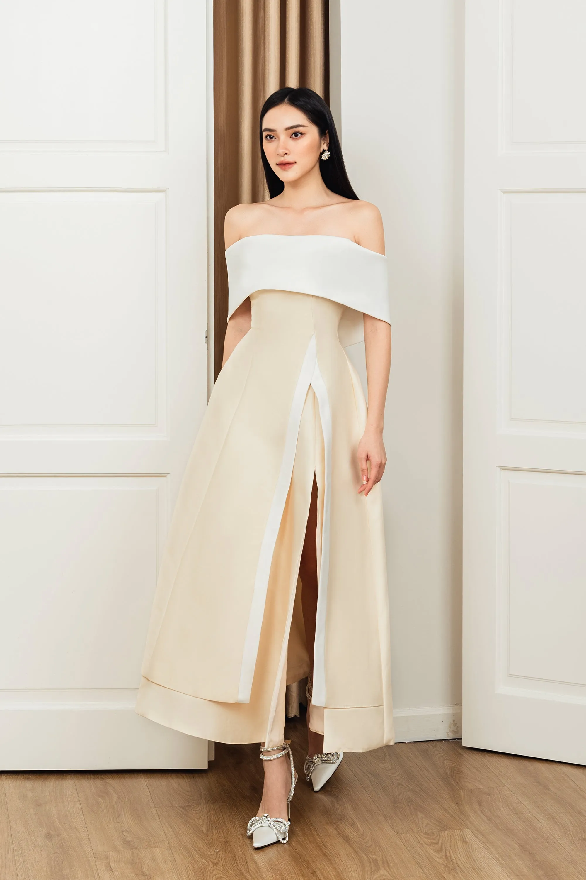 Dakota Side Slit Midi Dress