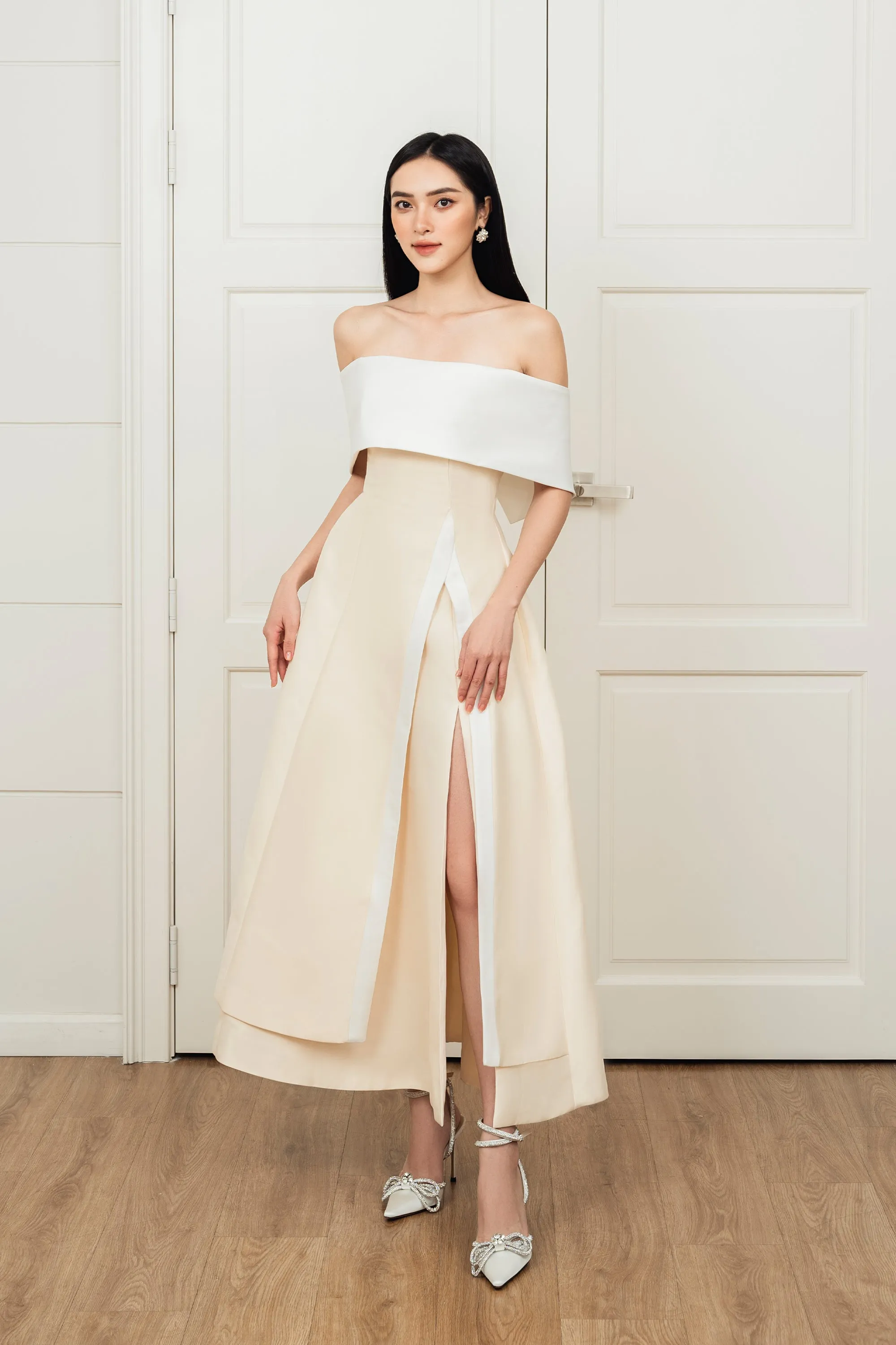 Dakota Side Slit Midi Dress