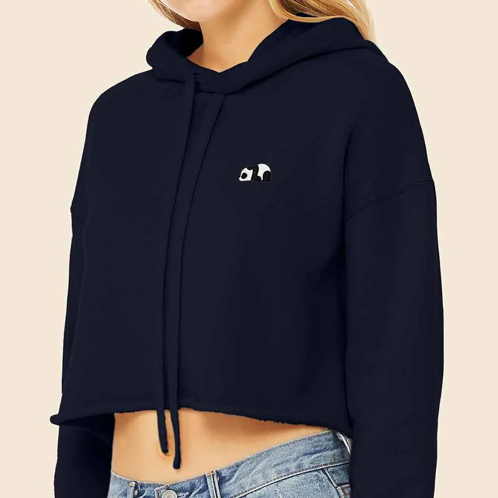 Dalix Panda Cropped Hoodie